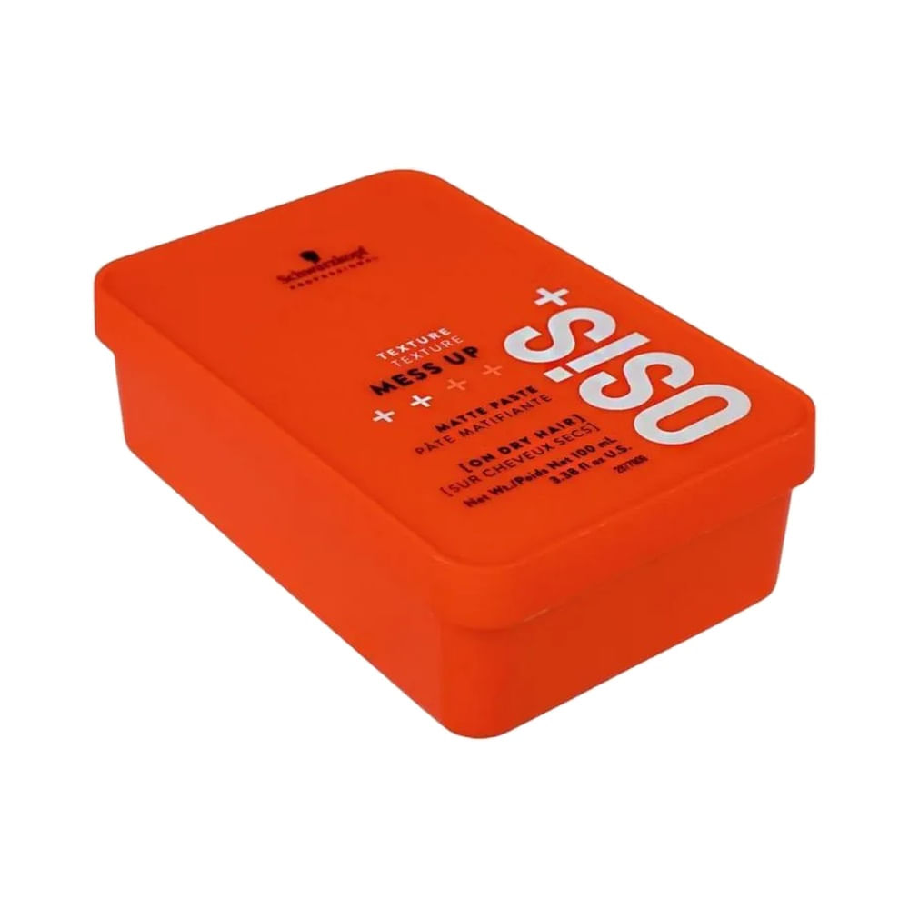 Embalagem da cera Schwarzkopf Osis+ Mess Up 100ml vista em ângulo lateral